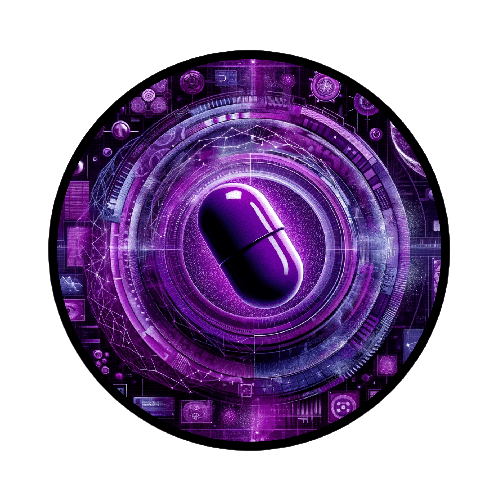 Purple pill image