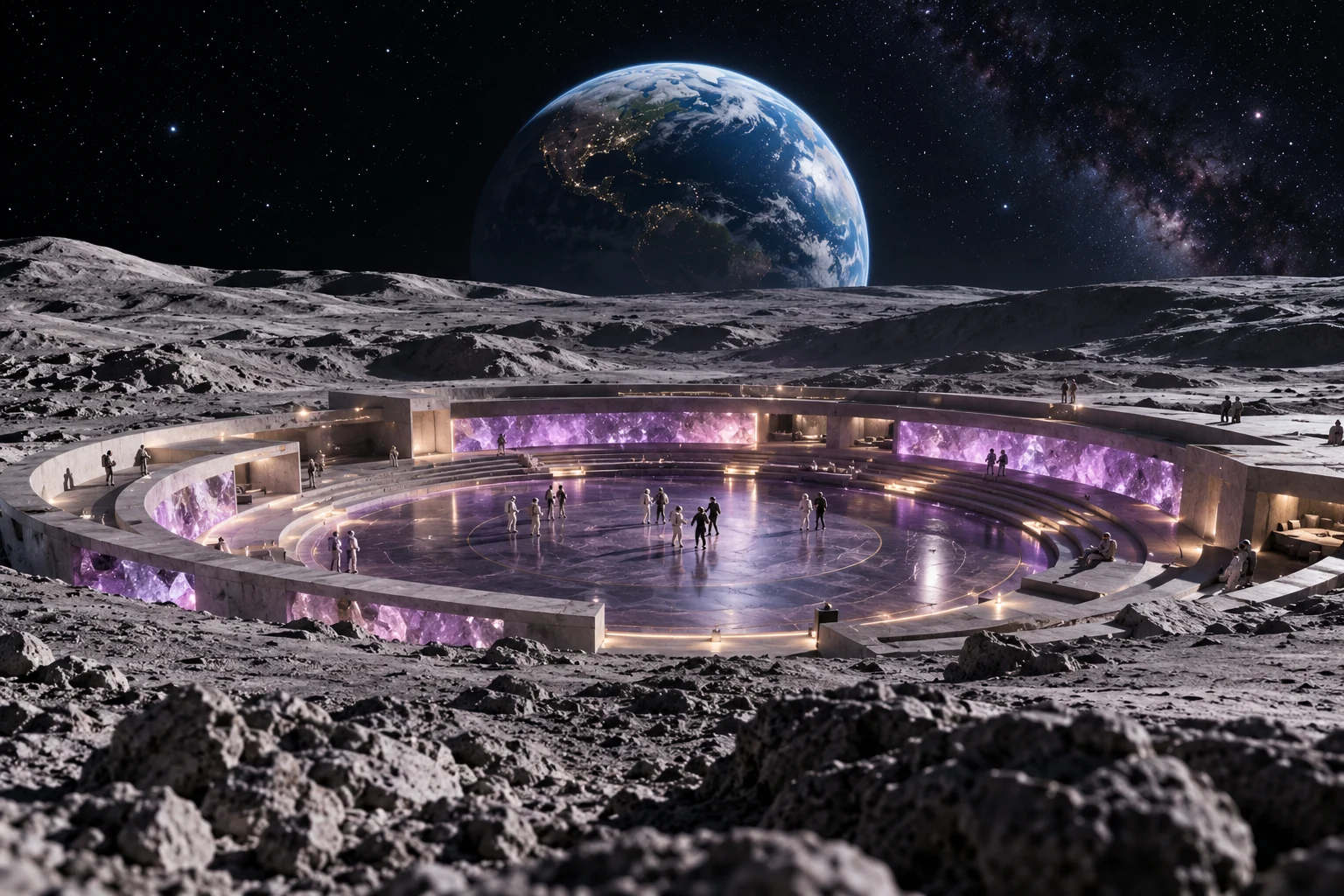 Party on the moon.